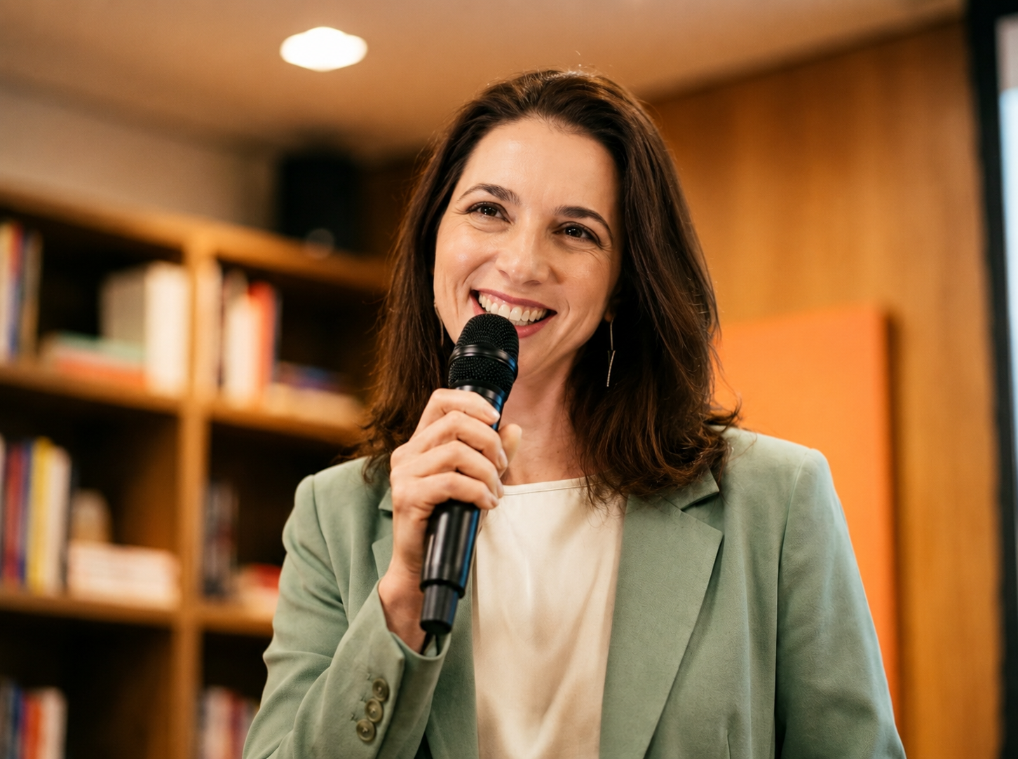 Juliana palestrando
